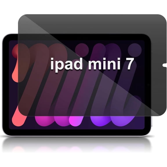 For iPad Mini 7th(A17 Pro) 2024/iPad Mini 7 8.3 Inch Privacy Screen Protector, [Anti-Spy] [9H Tempered Glass] [Anti Blue Light] Tempered Glass Film for iPad Mini 7th 2024