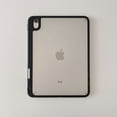 thumbnail image 1 of for iPad Mini 7th Gen 2024/Mini 6th Gen 2021 Case, Slim Frosted Cover Hard Back Matte Clear Case with S Pen Holder, Flexible TPU Bumper Shockproof Protective Tablet Case for iPad Mini 7 2024, Black, 1 of 11