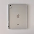 thumbnail image 1 of for iPad Mini 7th Gen 2024/Mini 6th Gen 2021 Case, Slim Frosted Cover Hard Back Matte Clear Case with S Pen Holder, Flexible TPU Bumper Shockproof Protective Tablet Case for iPad Mini 7 2024, Gray, 1 of 11