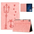 thumbnail image 1 of for iPad Mini 7th Gen 8.3" 2024 Case PU Leather Folio Tablet Cover, Smart Auto Wake/Sleep Flip Stand Case Embossed Pattern Magnetic Clasp Protective Case for iPad Mini 6th Gen 8.3" 2021, Pink, 1 of 9