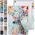 thumbnail image 1 of iPad Mini 8.3 Inch 6 Gen [ Mini 6th Generation 2021 ] A2567&nbsp;A2568 A2569 MK893LL/A MK8E3LL/A MK8C3LL/A Trifold Printed PC Lightweight Protective Clear Back Cover - Deer Print, 1 of 5
