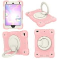 thumbnail image 1 of iPad Mini Case 5th/4th Generation,360° Rotating Multi-Functional Handle-Kickstand Shockproof Cover Silicone Rubber PC & Shoulder Strap & Pencil Holder for iPad Mini 5 / 4, Pink, 1 of 10
