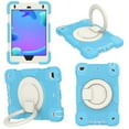 thumbnail image 1 of iPad Mini Case 5th/4th Generation,360° Rotating Multi-Functional Handle-Kickstand Shockproof Cover Silicone Rubber PC & Shoulder Strap & Pencil Holder for iPad Mini 5 / 4, Skyblue, 1 of 10