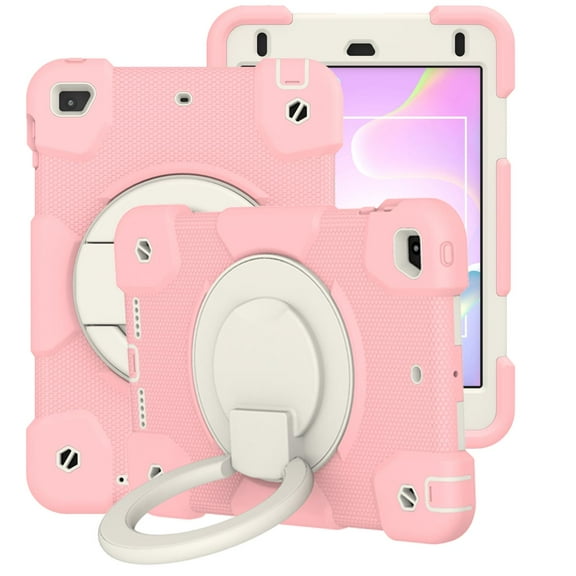 iPad Mini Case 5th/4th Generation, [Shockproof] Drop Proof Case with Pencil Holder, Armor Rugged Crossbody Strap, Rotatable Kickstand & Hand Strap Cover for iPad Mini 5 / 4, Pink