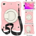thumbnail image 1 of iPad Mini Case 5th Generation, iPad Mini 5 Case for Kids, Heavy Duty Protective Rugged Case Cover with Hand Strap, Shoulder Strap, Kickstand, Pencil Holder for iPad Mini 5 / 4, Pink, 1 of 11