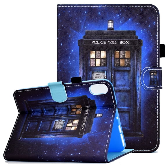 iPad Mini Case for Mini 6th Generation 2021(8.3 inch), Allytech Smart Cover with Auto Sleep Wake Protective Shell Multi-Angle Viewing Stand Case for iPad Mini 6(Model:A2567/A2568/A2569), Police Booth