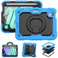 thumbnail image 1 of iPad Mini Case (8.3") (6th Generation) - TECH CIRCLE [Built with Screen Protector] Drop Proof Protective Kickstand Case Portable Handle Sturdy Rugged Cover for Apple 8.3-Inch iPad Mini, Lightblue, 1 of 9