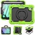 thumbnail image 1 of iPad Mini Case (8.3") (6th Generation) - TECH CIRCLE [Built with Screen Protector] Drop Proof Protective Kickstand Case Portable Handle Sturdy Rugged Cover for Apple 8.3-Inch iPad Mini Tablet, Green, 1 of 9