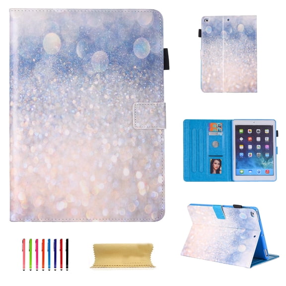 iPad Mini Case, iPad Mini 1 2 3 4 Case - Allytech [Corner Protection] Premium PU Leather Folio Stand Cover, Auto Wake/Sleep for Apple iPad Mini 1/ Mini 2/ Mini 3/ Mini 4, Sparkling Sand