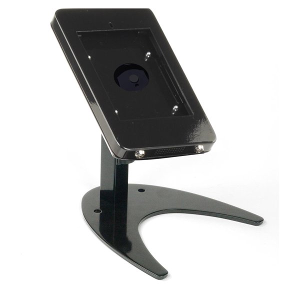 iPad Mini Stand for Desktop Use, with Rotating and Tilting Bracket, Covered Home Button, Steel (Black) (IPKTMIPDBK)