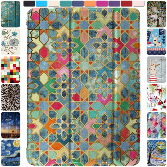 iPad Old Model 4th 3rd 2nd Gen 9.7 Inch Case A1458 MD510LL/A MD513LL/A A1416 MC705LL/A MD328LL/A MD333LL/A MD336LL/A A1395 MC769LL/A MC954LL/A MC960LL/A MC979LL/A A1459 MD514LL/A MD511LL/A - Damask