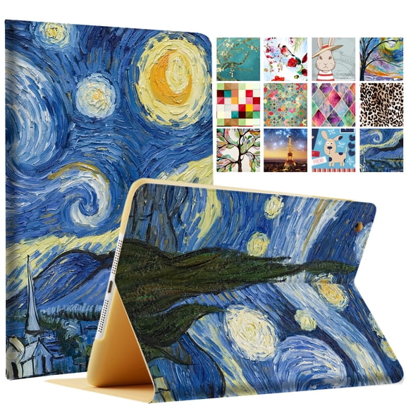 iPad PRO 10.5 Air 3 [ PRO 10.5 Inch Air 3rd Gen ] A1701 A1709 A1852 A2152 A2123 A2153 A2154 Printed Folio Magnetic Smart Protective Sleek & Classic Design Cover - Starry Night