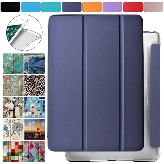 iPad PRO 10.5 Inch 2017 Air 10.5 3 Generation 2019 [ Air 3rd ] MQF12LL/A MQEY2LL/A MQF22LL/A MQF02LL/A Shock Proof Magnetic Honeycomb Pattern Clear Back Cover - Navy Blue