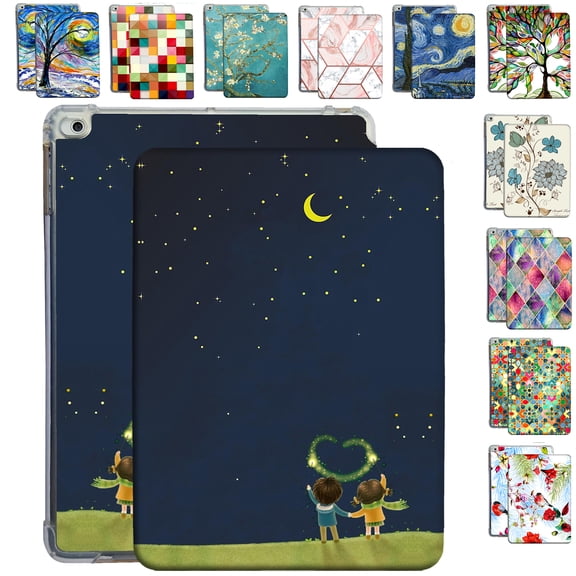 iPad PRO 10.5 Inch 2017 Air 10.5 3rd Generation 2019 [ Air 3 ] A1701 A2152 A2123 MQF12LL/A MQEY2LL/A MQF22LL/A MQF02LL/A TPU Ultra Slim Printed Flip Case with Corner Protection - Night Sky