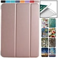 thumbnail image 1 of iPad PRO 11 Inch 1st [ PRO 11 1 Gen 2018 ] A1980 A1934 A2013 MTXN2LL/A MTXP2LL/A MTXR2LL/A MTXQ2LL/A MTXT2LL/A MTXU2LL/A Lightweight Smart Adjustable Stand Feature Sleek Design Flip Case - Rose Gold, 1 of 8