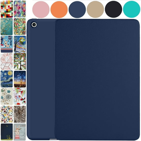 iPad PRO 11 Inch 2 3 4 Generation A2228 A2068 A2230 A2231 Full Body Protective Soft Back Cover with Wake/Sleep Feature - Navy Blue