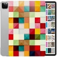 thumbnail image 1 of iPad PRO 11 Inch 2 3 4 Generation A2228 A2068 A2230 A2231 MY232LL/A MXDC2LL/A MXDE2LL/A Printed Slim Hard Shell Protective Stand Cover - Color Grid, 1 of 8