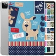 thumbnail image 1 of iPad PRO 11 Inch 2 3 4 Generation A2228 A2068 A2230 A2231 MY232LL/A MXDC2LL/A MXDE2LL/A Printed Slim Hard Shell Protective Stand Cover - Puppy Friend, 1 of 8