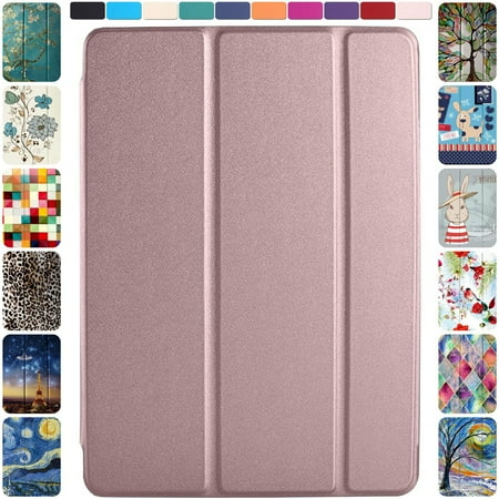 iPad PRO 11 Inch 2nd 3rd 4th [ PRO 11 2 3 4 Gen 2020 2021 2022 ] MHQR3LL/A MHQT3LL/A MHQW3LL/A MHQX3LL/A MHQU3LL/A MHQV3LL/A MY232LL/A Sleep Wake PC Cover - Rose Gold