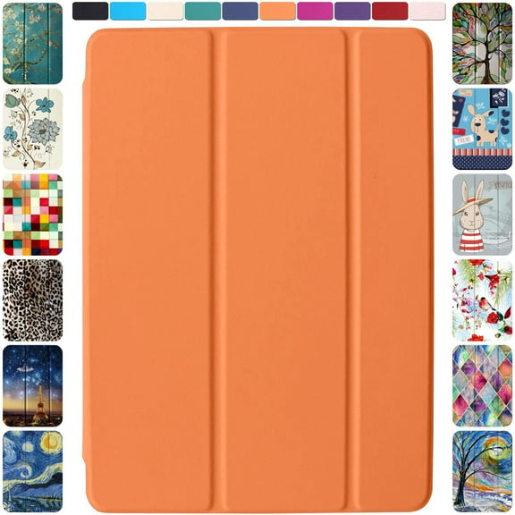 iPad PRO 11 Inch 2nd 3rd 4th [ PRO 11 2 3 4 Gen 2020 2021 2022 ] MHQR3LL/A MHQT3LL/A MHQW3LL/A MHQX3LL/A MHQU3LL/A MHQV3LL/A MY232LL/A MXDC2LL/A MXDE2LL/A Sleep Wake PC Cover - Orange