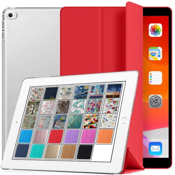 iPad PRO 12.9" 1st Gen 2015 Smart Case A1584 A1652 ML0H2LL/A ML0G2LL/A ML0F2LL/A ML0N2LL/A ML0Q2LL/A ML0R2LL/A ML0V2LL/A ML0U2LL/A ML0T2LL/A ML3Q2LL/A ML3N2LL/A ML3K2LL/A ML2J2LL/A ML3R2LL/A Red