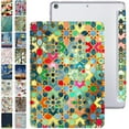 thumbnail image 1 of iPad PRO 12.9 Inch 1st [ Pro 12.9 1 Generation 2015 ] A1652 A1584 ML3Q2LL/A ML3N2LL/A ML3K2LL/A ML0H2LL/A ML0G2LL/A Trifold Printed PC Lightweight Protective Clear Back Cover - Damask, 1 of 8