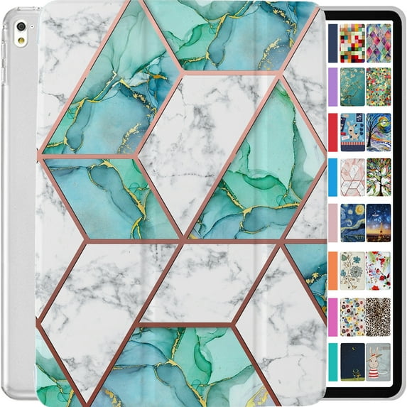 iPad PRO 9.7" 2016 Case A1673 A1674 A1675 MLMP2LL/A MM172LL/A MLMN2LL/A MLMW2LL/A MLMX2LL/A MM192LL/A MLMV2LL/A MLN02LL/A MLMY2LL/A MLN12LL/A MM1A2LL/A MLMQ2LL/A MLPX2LL/A MLPW2LL/A Marble Green