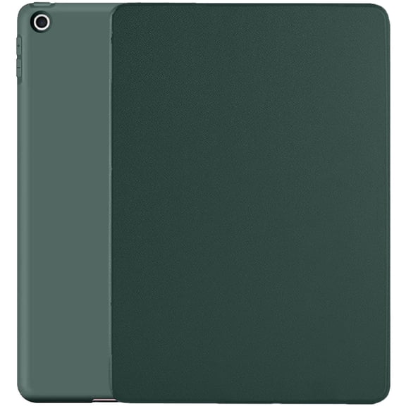 iPad PRO 9.7 Inch [ PRO 2016 ] A1673 A1674 A1675 MLPX2LL/A MLPW2LL/A MLPY2LL/A MLYJ2LL/A Trifold Soft Silicone Shock Proof Magnetic Flip Case - Dark Green