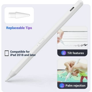 Stylus Pen for iPad 9th&10th Generation-2X Fast Charge Active Pencil  Compatible with Apple iPad Pro inch, iPad Air 3/4/5,iPad iPad Mini 5/6  Gen-White