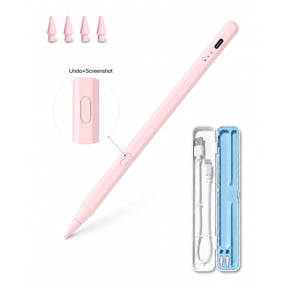 Vonieion Stylus Pen for iPad with Dual Shortcut Buttons, Palm Rejection, Tilt Sensitivity, Pink