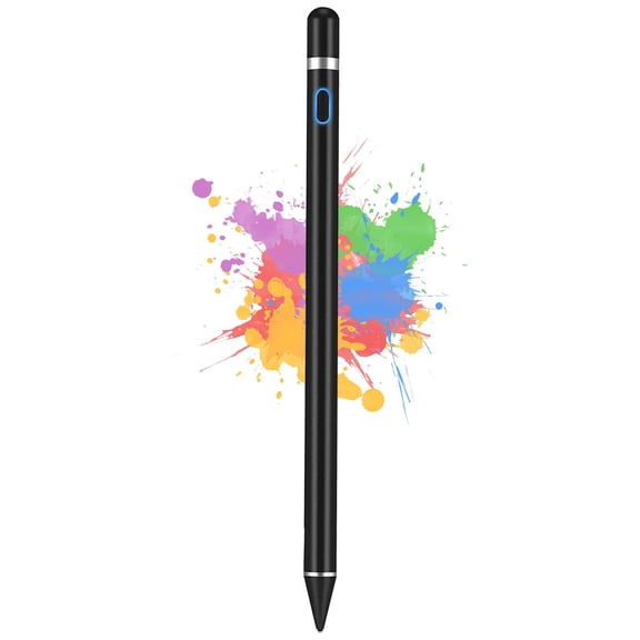 iPad Pencil, Stylus Pen for Touchscreen, 1.5mm Fine Point Rechargeable, Tablet Pen for Drawing/Writing/Playing, Stylus Pen for iPad/iPad Air/Mini/Pro/Android/iPhone and Most Device, Black