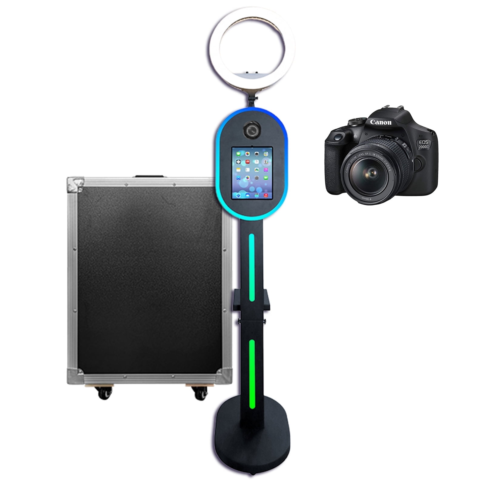 iPad PhotoBooth Stand Selfie Machine With Ring Light for 10.2/11/12.9 inch iPad for Party Wedding