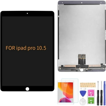 for iPad Pro 10.5" 2017 A1701 A1709 LCD Display Touch Screen Assembly Replacement Parts, Tablet Front Panel & LCD Screen Repair,with Free Tool Set + Screen Protector (White)