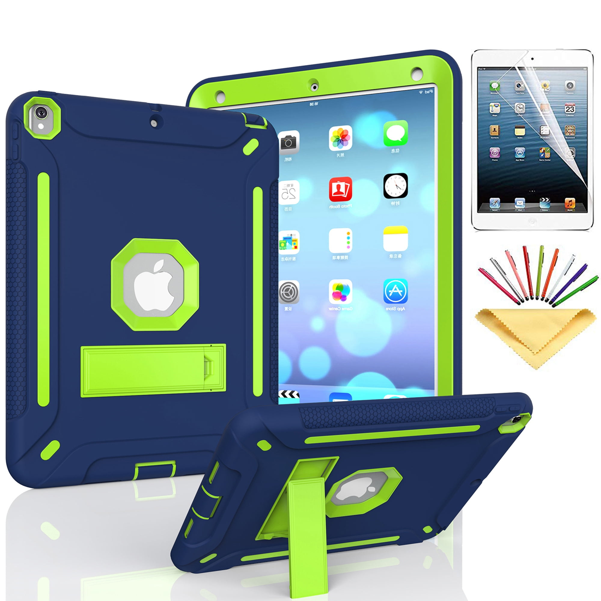  iPad Pro 10,5 atril, iPad Pro 10,5 híbrido caso, triple-layer  Protección Carcasa de silicona Shockproof Hard Shell Funda Con Función Atril  para iPad Pro 10,5 [Not Fit iPad Pro 9.7], Negro