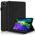 thumbnail image 1 of iPad Pro 11 2020 Case, iPad Pro 11 inch 2nd Generation Case, Dteck Embossed Tree Pattern PU Leather Magnetic Flip Folio Stand Case Auto Wake Sleep with Card Slots/Elastic Band/Stylus Loop, Black, 1 of 6
