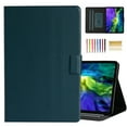 thumbnail image 1 of iPad Pro 11 2020 Case, iPad Pro 11 inch 2nd Generation Case, Dteck Slim Fit PU Leather Magnetic Flip Case Buitl-in Card Slots Auto Wake Sleep Cover,Deep Green, 1 of 8
