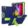 thumbnail image 1 of iPad Pro 11 2nd Generation 2020 Case for Kids, Allytech Hybrid Rugged Heavy Duty Protection Shock-Absorption Impact Resistant Kickstand Defender Cover for Apple iPad Pro 11 2020, Navyblue/Olivine, 1 of 8