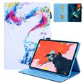 thumbnail image 1 of iPad Pro 11 Case 2020 2nd Generation, Allytech PU Leather TPU Inner Smart Cover Auto Sleep Wake Folio Flip Kickstand Full Protection Case for Apple iPad Pro 11 2nd Gen, Colorful Elephant, 1 of 7