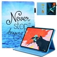 thumbnail image 1 of iPad Pro 11 Case 2020 2nd Generation, Allytech PU Leather TPU Inner Smart Cover Auto Sleep Wake Folio Flip Kickstand Full Protection Case for Apple iPad Pro 11 2nd Gen, Never Stop, 1 of 7