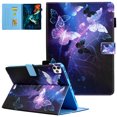 thumbnail image 1 of iPad Pro 11 Case 2020 2nd Generation, Allytech PU Leather TPU Inner Smart Cover Auto Sleep Wake Folio Flip Kickstand Full Protection Case for Apple iPad Pro 11 2nd Gen, Purple Butterfly, 1 of 7