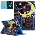 thumbnail image 1 of iPad Pro 11 Case 2020 2nd Generation, Allytech PU Leather TPU Inner Smart Cover Auto Sleep Wake Folio Flip Kickstand Full Protection Case for Apple iPad Pro 11 2nd Gen, Moon Girl, 1 of 7