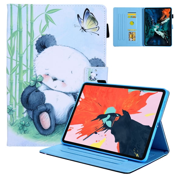 iPad Pro 11 Case 2020 2nd Generation, Allytech PU Leather TPU Inner Smart Cover Auto Sleep Wake Folio Flip Kickstand Full Protection Case for Apple iPad Pro 11 2nd Gen, Panda