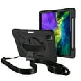 thumbnail image 1 of iPad Pro 11 Case 2020 with Pencil Holder, iPad Pro 11 2nd Generation Case, Allytech Kids Friendly Heavy Duty Shockproof Protective Covers with 360 Rotate Stand /Hand Strap/ Should Belt, Black+Black, 1 of 7