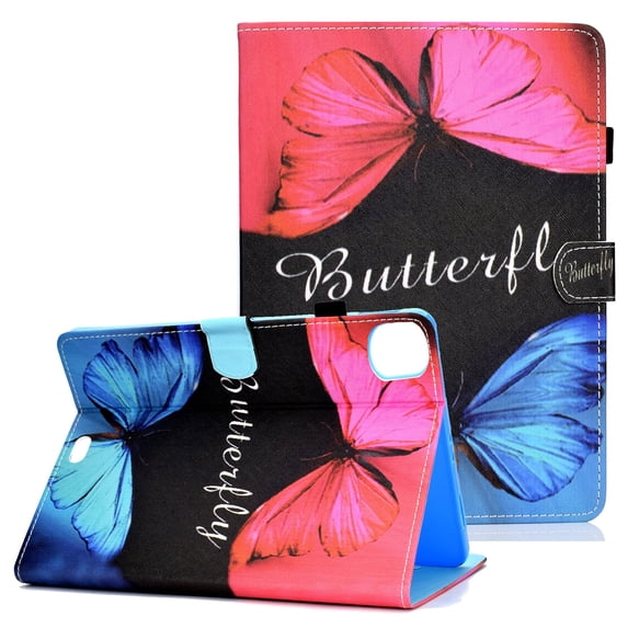 iPad Pro 11 Case (2020 Released, 2nd Generation), Allytech PU Leather Slim Fit Drop Protection Auto Sleep Wake Kickstand Folio Cards Holder Wallet Case Cover for Apple iPad Pro 11 2020,Butterfly