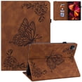 thumbnail image 1 of iPad Pro 11 Case 2021/2020/2018, iPad Air 4th Generation Case, Folio Stand PU Leather Smart Wallet Cover with Auto Wake/Sleep Pencil Holder Slim iPad Cover for Girls Women,Brown, 1 of 5