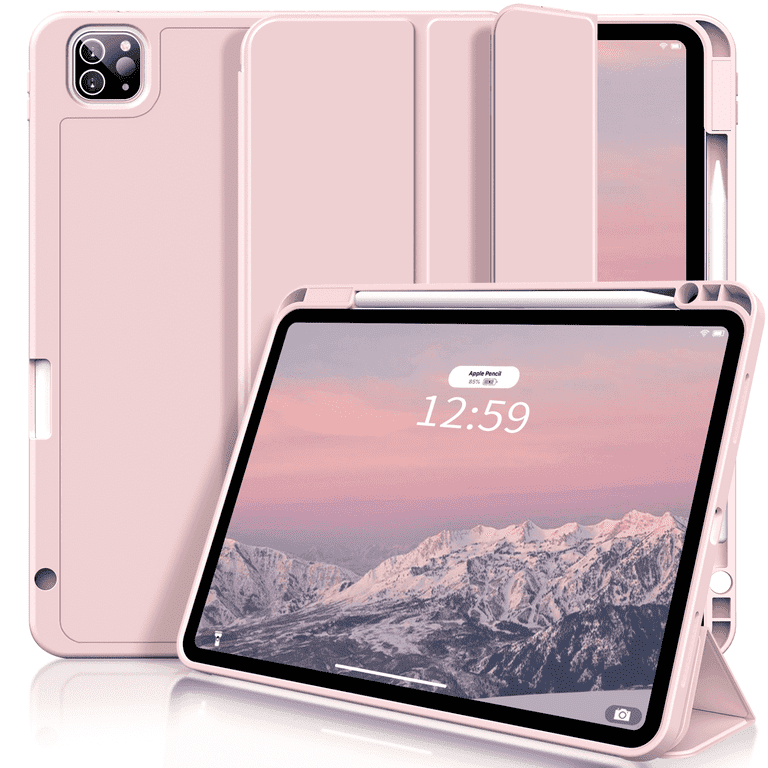 iPad Pro 11 Case 2024 (M4 5. Generation) with Pen Holder, Flexible
