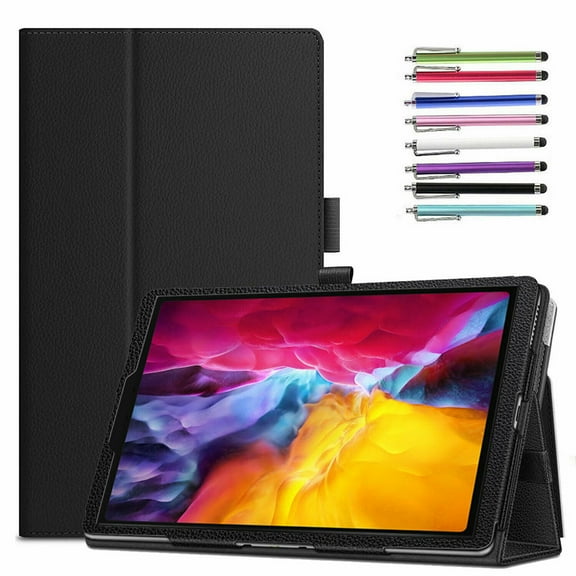 iPad Pro 11 Case, EpicGadget Lightweight Folding Folio PU Leather Stand Auto Wake/Sleep Cover for Apple iPad Pro 11 Inch 3rd Generation 2021 / 2nd Gen 2020 / 1st Gen 2018 (Black)