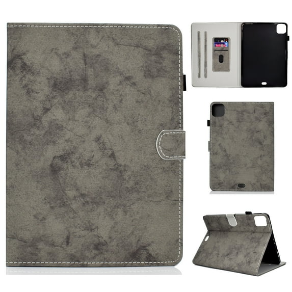 for iPad Pro 11 Inch 5th Generation 2024 Case Cover with Built-in Pencil Holder, Auto Sleep/Wake, Multiple Viewing Angles Kickstand Tablet Case for iPad Pro 11 Inch 5th Gen 2024, Gray