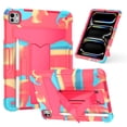 thumbnail image 1 of for iPad Pro 11 Inch 5th Generation 2024 Case with Pencil Holder & Kickstand, Shockproof Drop Proof Kids Friendly Rugged Full Body Protective Case Cover for iPad Pro 11 2024, Colorful Rose, 1 of 5