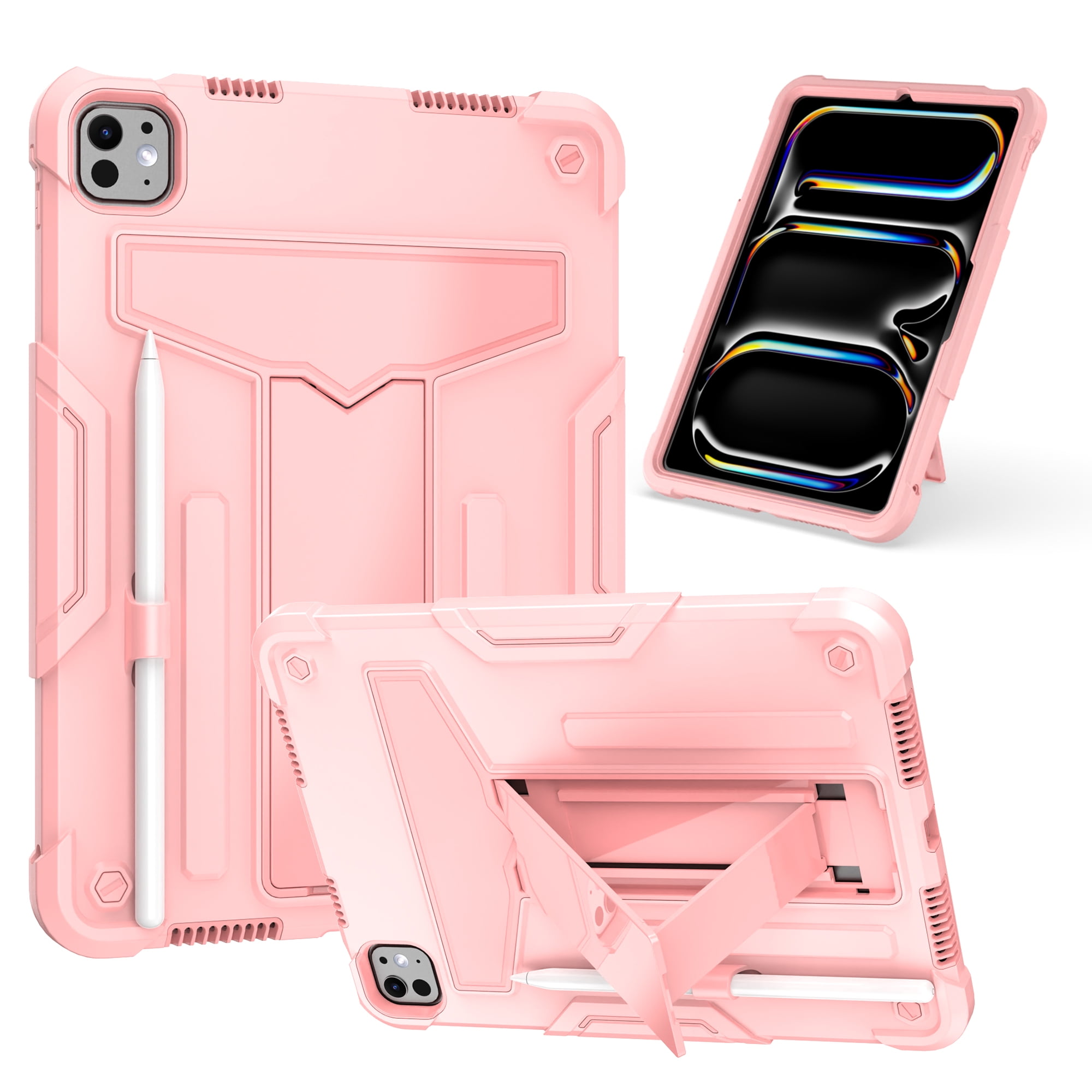 for iPad Pro 11 Inch 5th Generation 2025 Tablet Case, Silicone Hard